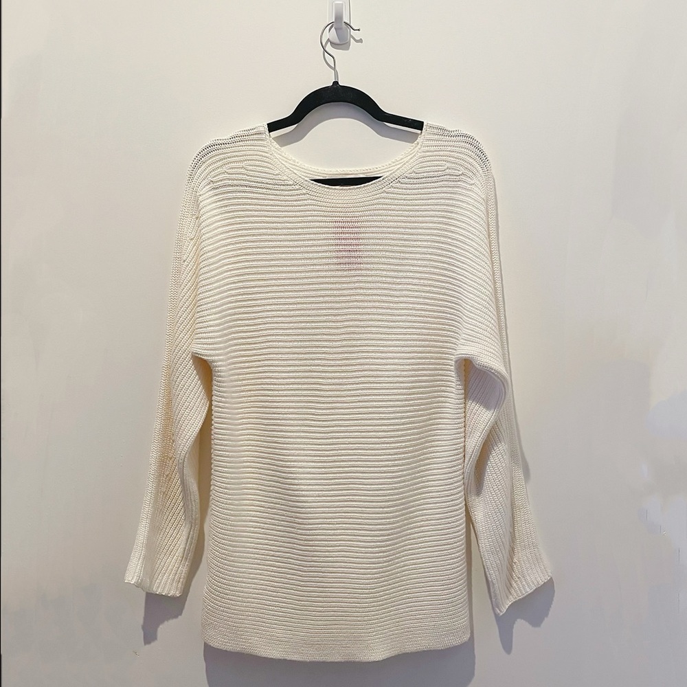 ❌SOLD❌ Ann Taylor LOFT White Knit Sweater Small - NWOT